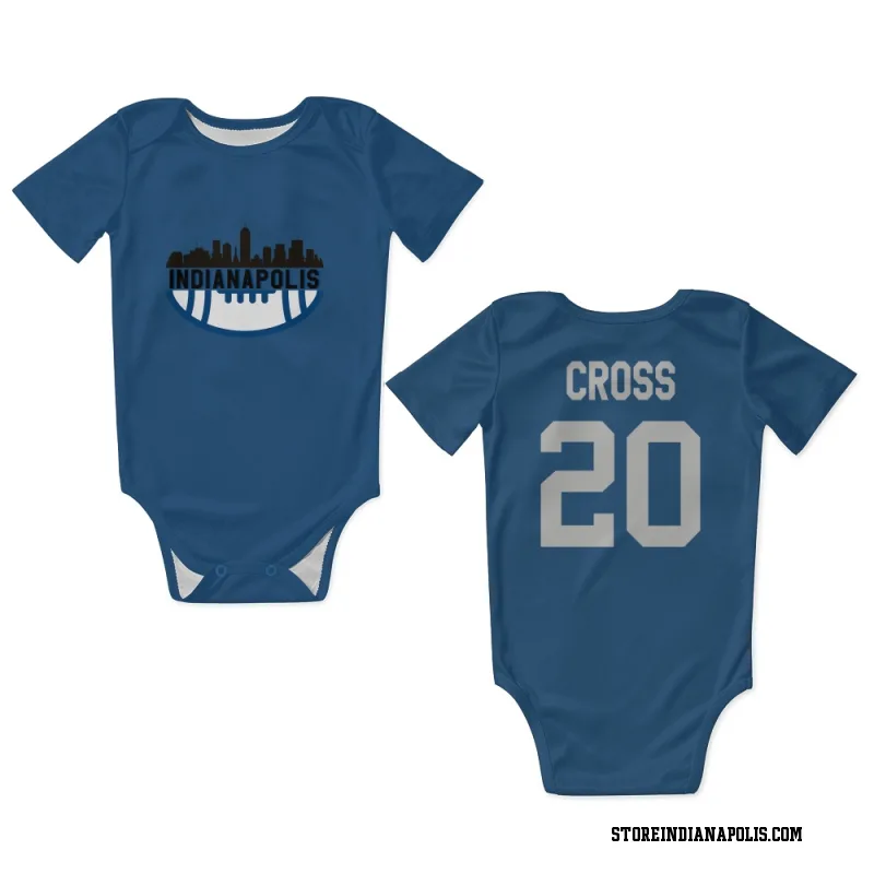 Royal Indianapolis Colts  Nick Cross  Newborn & Infant Bodysuit